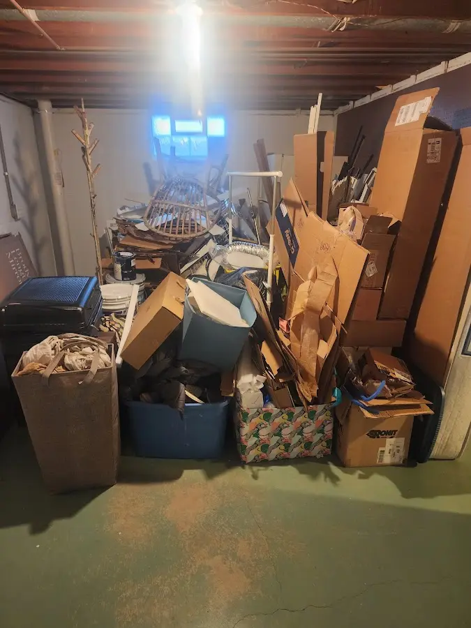 Roll-off dumpster container at job site for 15 Yard Dumpster Rental in El Granada